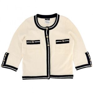CHANEL Cardigan Women's Knit Coco Mark Coco Button Vintage Apparel Clothing